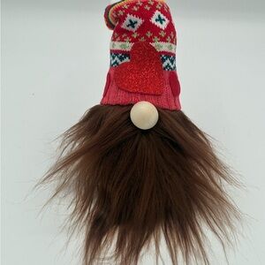 Handmade Valentines Gnome Decor, Heart Gnome Shelf Sitter
